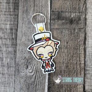 Hazbin Hotel Chibi Lucifer ITH fob machine embroidery design