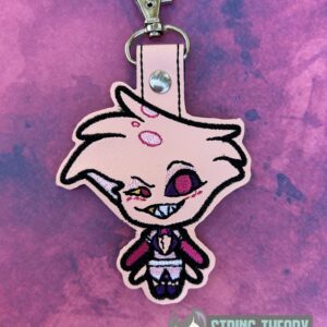 Hazbin Hotel Chibi Angel ITH fob machine embroidery design