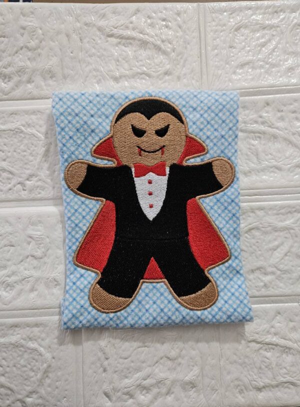 Gingerbread Vampire re Digital Download for Machine Embroidery Pattern, Design (5×7 Hoop) - Image 2