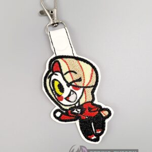 Hazbin Hotel Chibi Charlie ITH fob machine embroidery design
