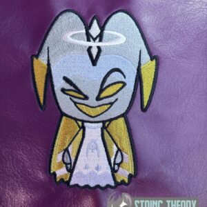 Hazbin Hotel chibi Adam machine embroidery design