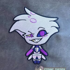 Hazbin Hotel chibi Angel machine embroidery design