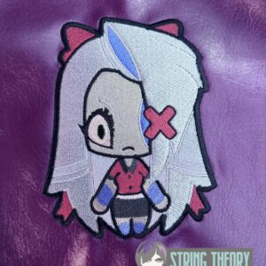 Hazbin Hotel chibi vaggie machine embroidery design