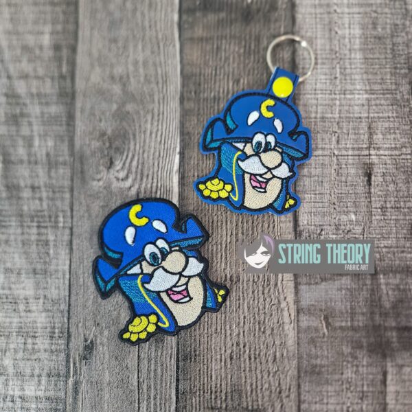Saturday Morning Cereal - Captain Crunch patch, fob Digital Download for Machine Embroidery Pattern, Design (4×4 Hoop)