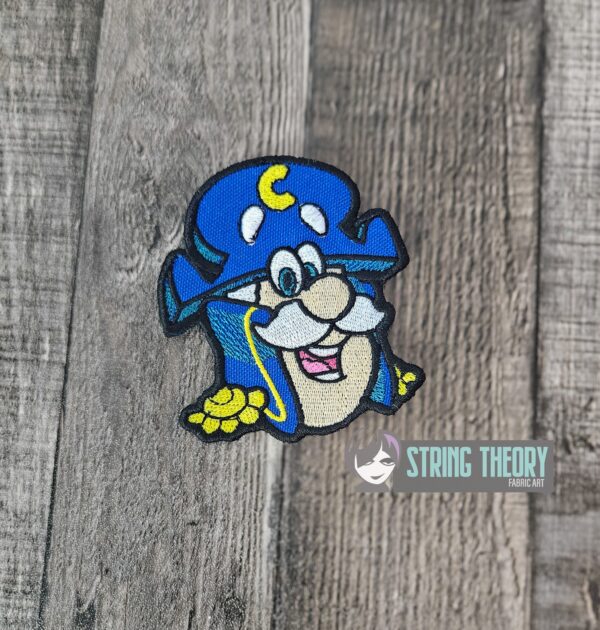 Saturday Morning Cereal - Captain Crunch patch, fob Digital Download for Machine Embroidery Pattern, Design (4×4 Hoop) - Image 3