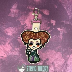 Chibi Winifred Sanderson ITH fob machine embroidery design