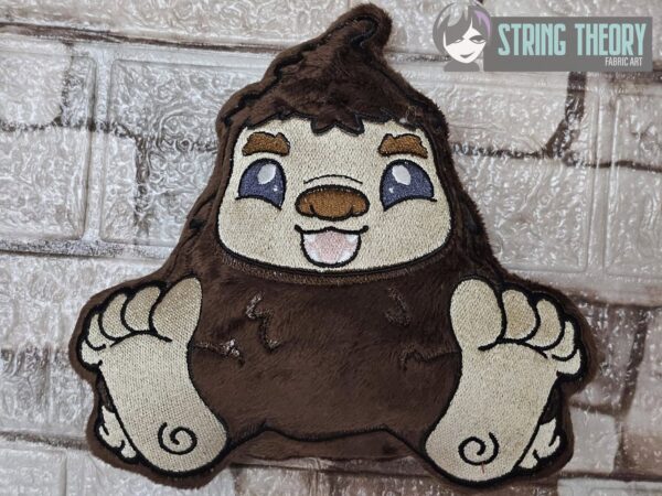 Chibi Big Foot Stuffie ITH in the hoop Digital Download for Machine Embroidery Pattern, Design (4×4, 5×7, 6×10, 7×11, 8×12 Hoop) - Image 2