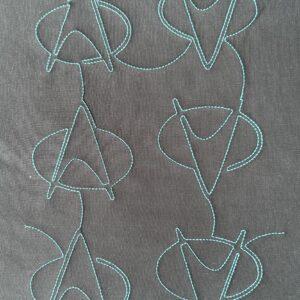 Star Trek command symbol quilt stitch machine embroidery design