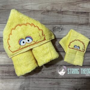 Sesame Street Big Bird Peeker machine embroidery design