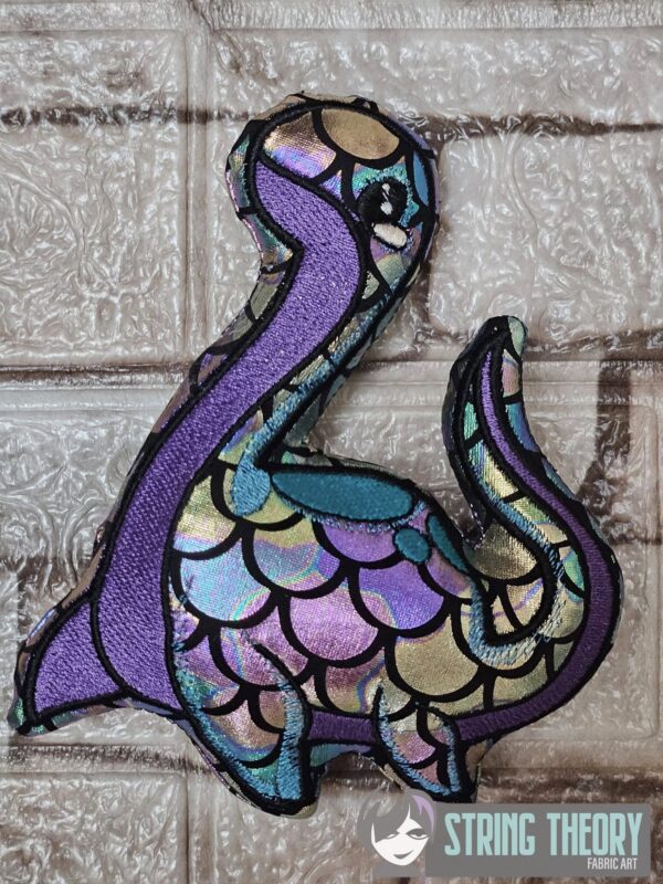 Chibi Nessie Stuffie  ITH in the hoop Digital Download for Machine Embroidery Pattern, Design (4×4, 5×7, 6×10, 7×11, 8×12 Hoop) - Image 5