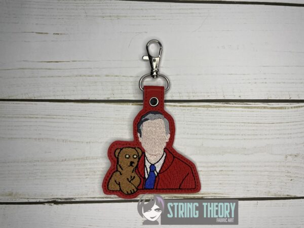 Mr. Rogers Minimalist Snap Tab Key Fob