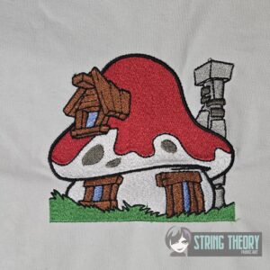 The smurfs Smurf House machine embroidery design