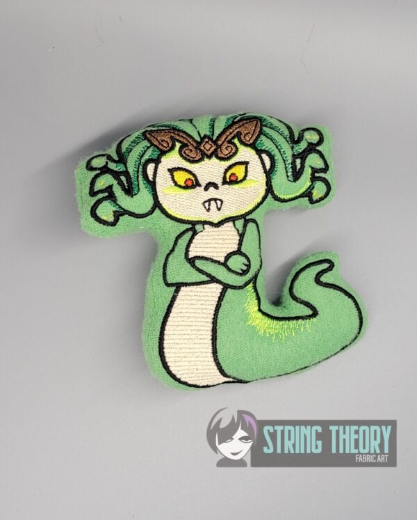 Slinky the Gorgon Stuffie ITH in the hoop Digital Download for Machine Embroidery Pattern, Design (4x4, 5×7, 6×10, 7x11, 8x12 Hoop) - Image 5
