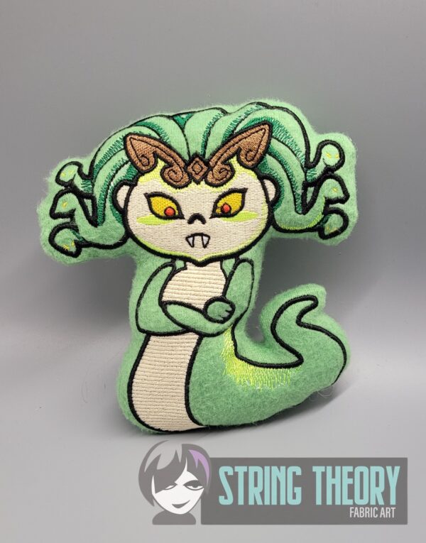 Slinky the Gorgon Stuffie ITH in the hoop Digital Download for Machine Embroidery Pattern, Design (4x4, 5×7, 6×10, 7x11, 8x12 Hoop) - Image 3