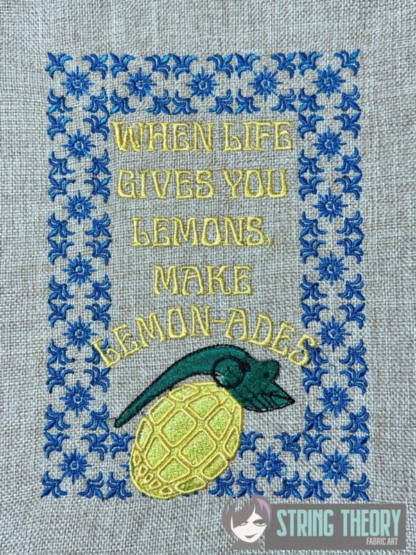 Lemon-ADES Digital Download for Machine Embroidery Pattern, Design (5×7, 6×10 Hoop) - Image 2