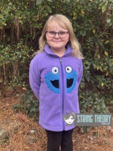 Sesame Street cookie monster split machine embroidery design