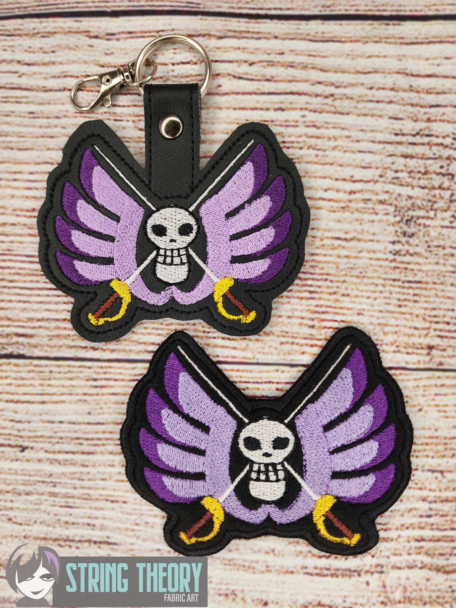 One Piece Baroque Works ITH fob patch machine embroidery design