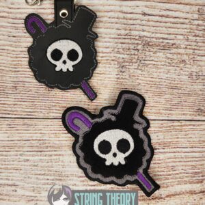 One Piece Brook ITH patch fob machine embroidery design