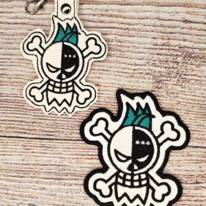 One Piece Franky ITH patch fob machine embroidery design