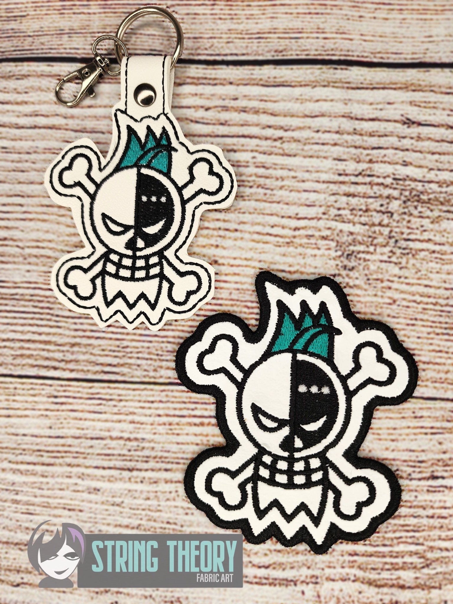 One Piece Franky ITH patch fob machine embroidery design