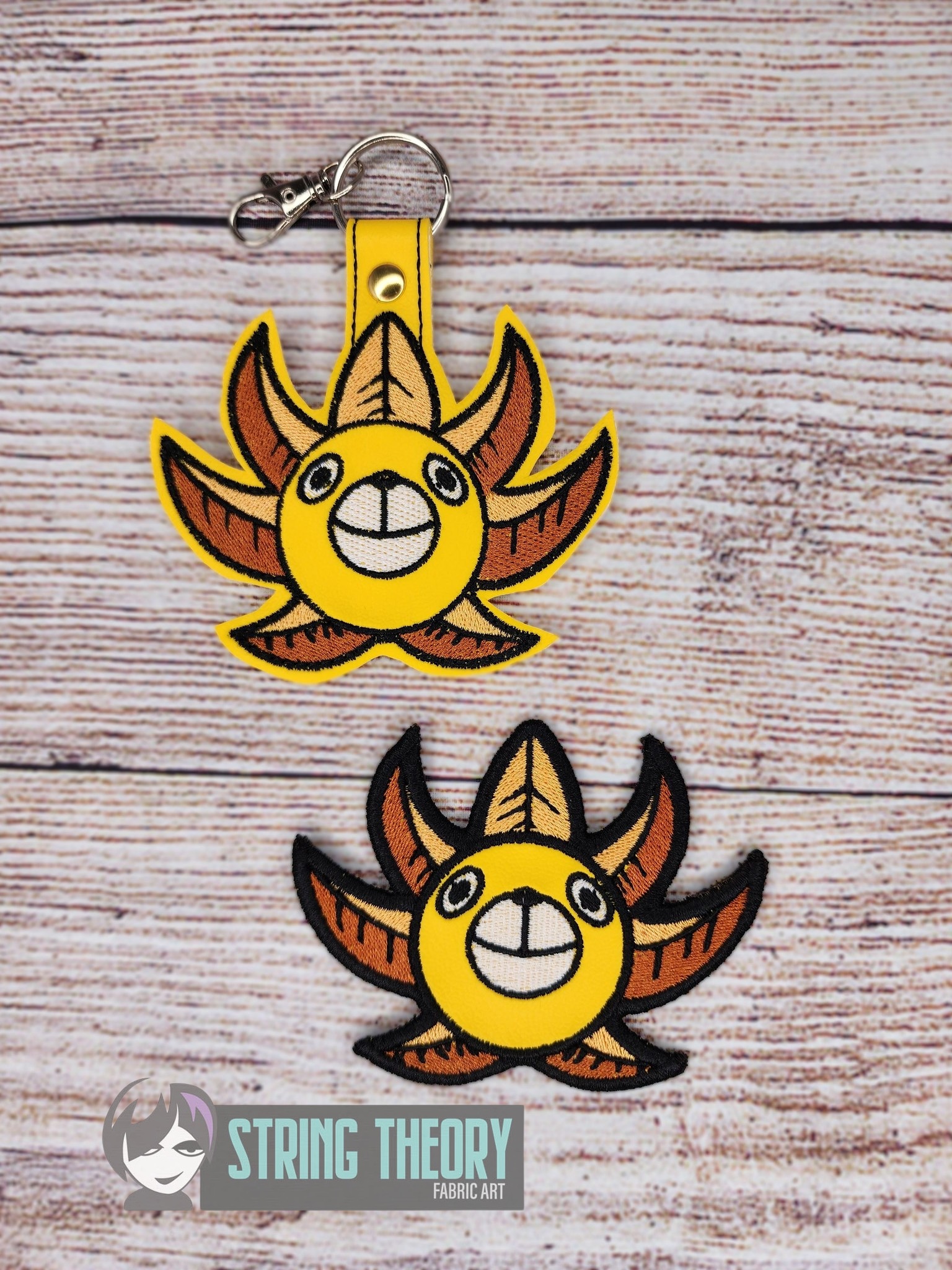 One Piece Thousand Sunny ITH patch fob machine embroidery design