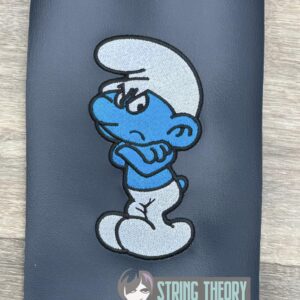 The smurfs Grouchy Smurf machine embroidery design