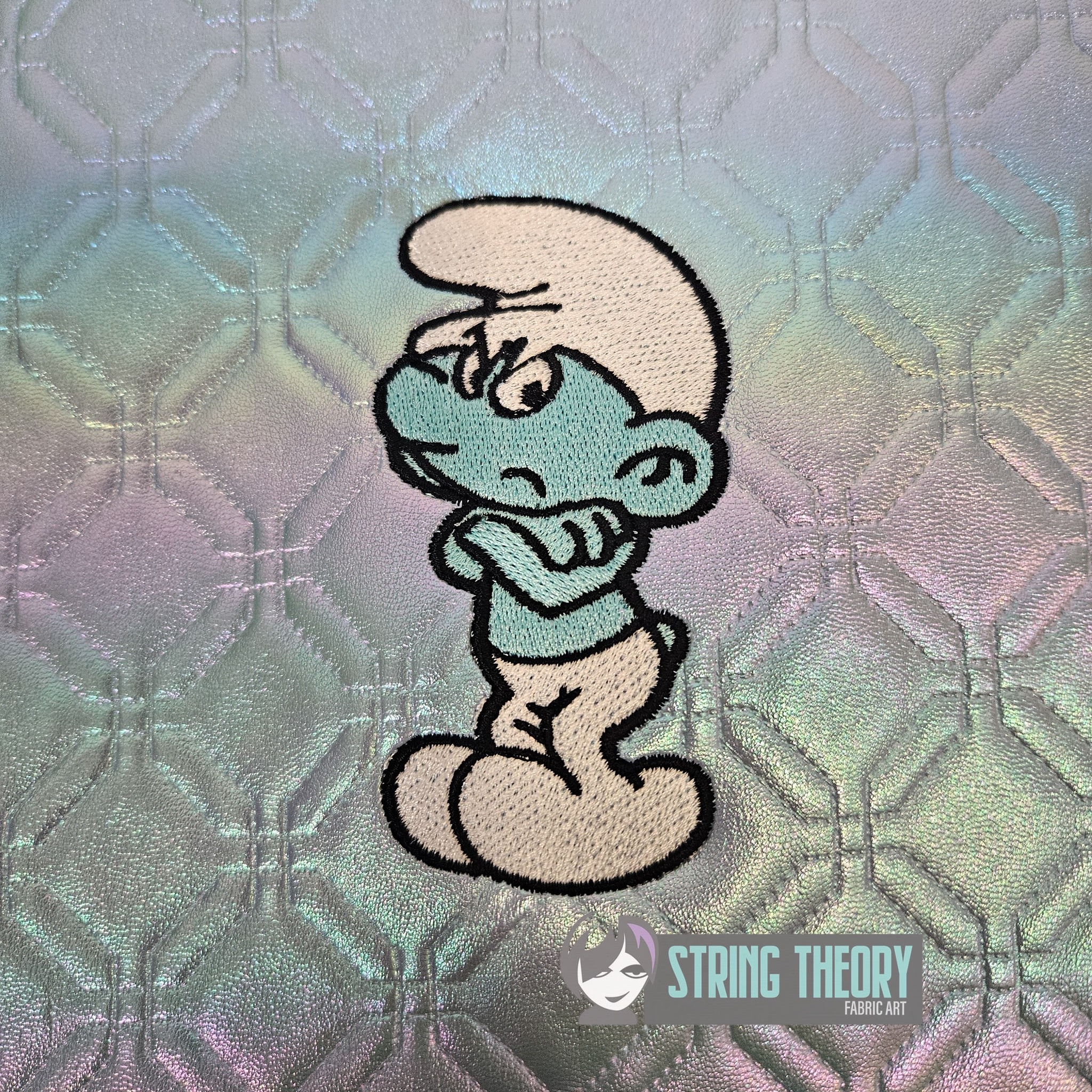 The smurfs Grouchy Smurf machine embroidery design