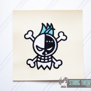 One Piece Franky machine embroidery design