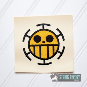 One Piece Law machine embroidery design