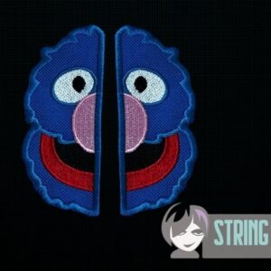 Sesame Street Grover Split machine embroidery design