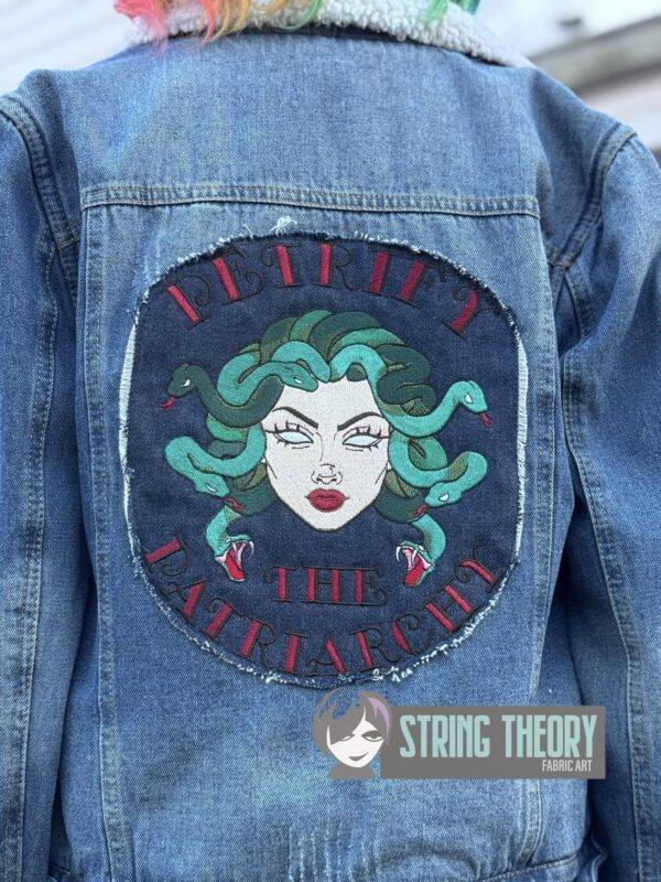Petrify the Patriarchy Digital Download for Machine Embroidery Pattern, Design (5×7, 6×10, 7×11, 8×12 Hoop) - Image 3