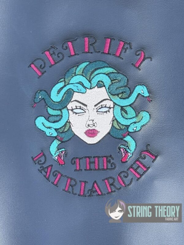 Petrify the Patriarchy Digital Download for Machine Embroidery Pattern, Design (5×7, 6×10, 7×11, 8×12 Hoop) - Image 2
