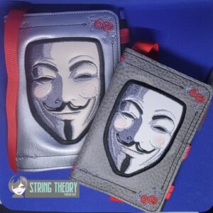V for Vendetta ITH notebook cover machine embroidery design