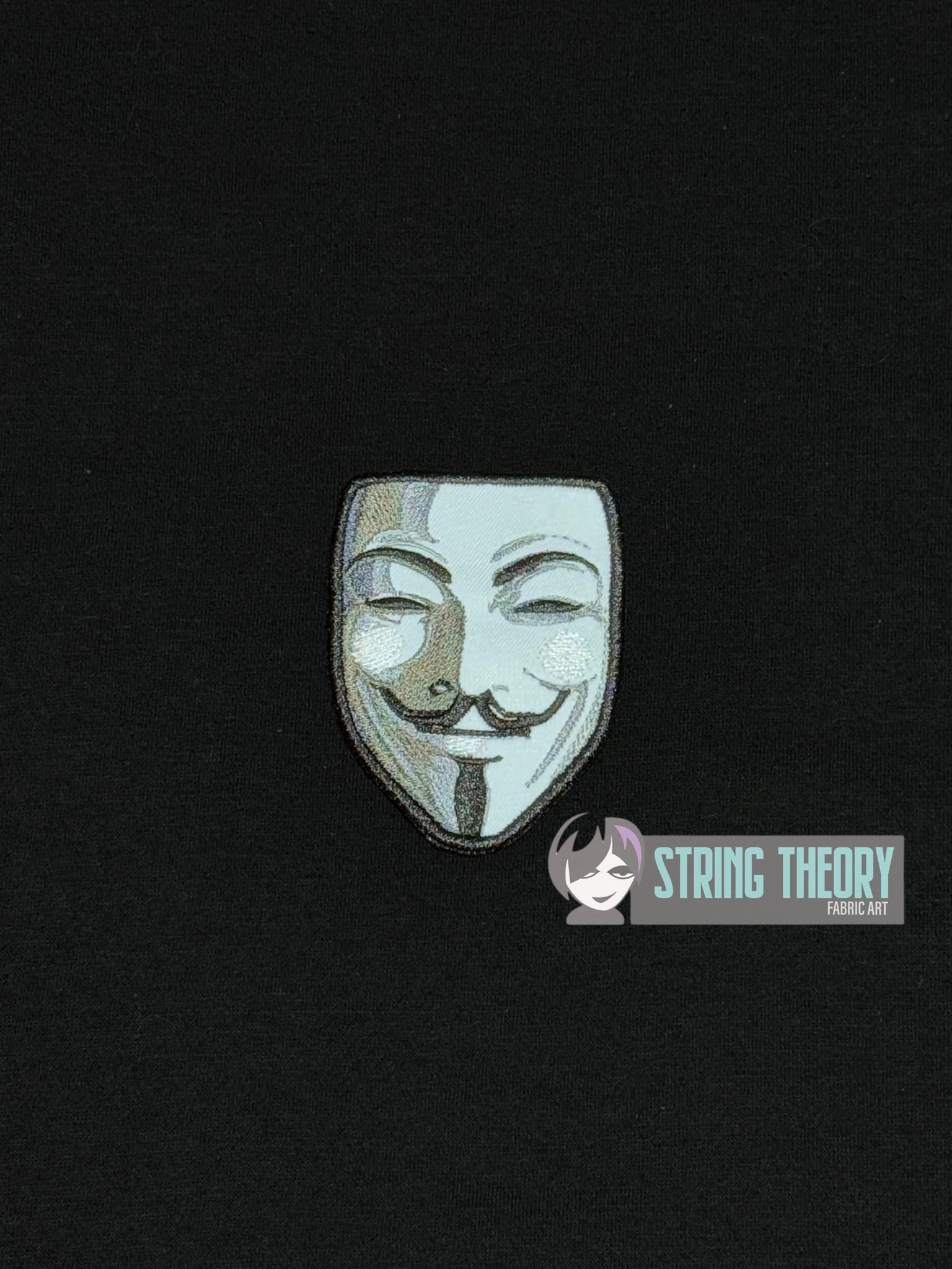 V for Vendetta ITH patch machine embroidery design