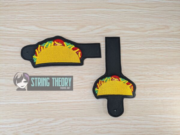 Taco Tuesday Tabs ITH in the hoop wallet tab Digital Download for Machine Embroidery Pattern, Design (4×4, 5x7 Hoop) - Image 3