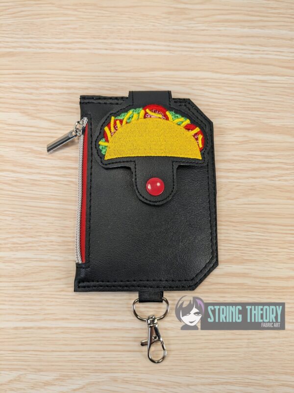 Taco Tuesday Tabs ITH in the hoop wallet tab Digital Download for Machine Embroidery Pattern, Design (4×4, 5x7 Hoop) - Image 2