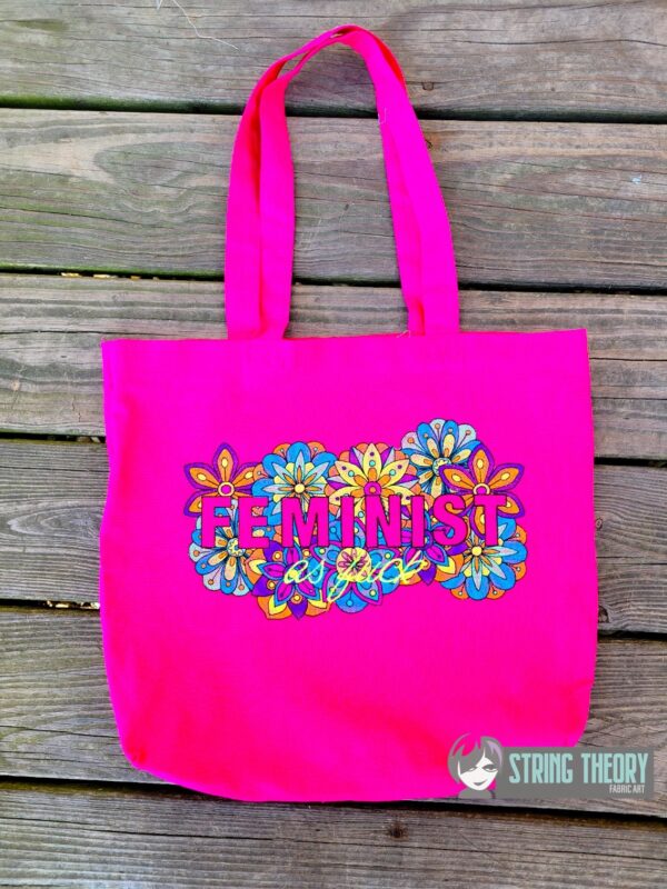 Feminist AF - Mehndi Flower Digital Download for Machine Embroidery Pattern, Design (5x7, 6x10, 7x11, 8x12 Hoop) - Image 2