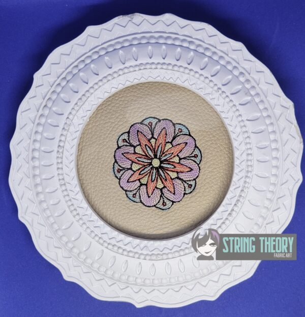 Mehndi Flower 4 - light stitch (sketchy) Digital Download for Machine Embroidery Pattern, Design (4x4 Hoop) - Image 3