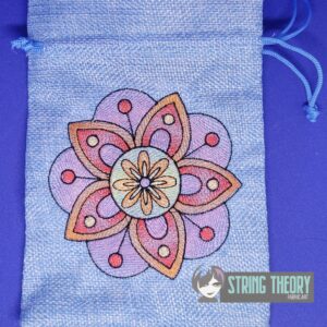 Mehndi Flower 5 - light stitch (sketchy) Digital Download for Machine Embroidery Pattern, Design (4x4 Hoop)