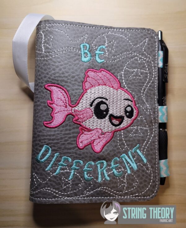 Be Different Notebook Cover ITH in the hoop Digital Download for Machine Embroidery Pattern, Design (5×7, 6×10 Hoop) - Image 2
