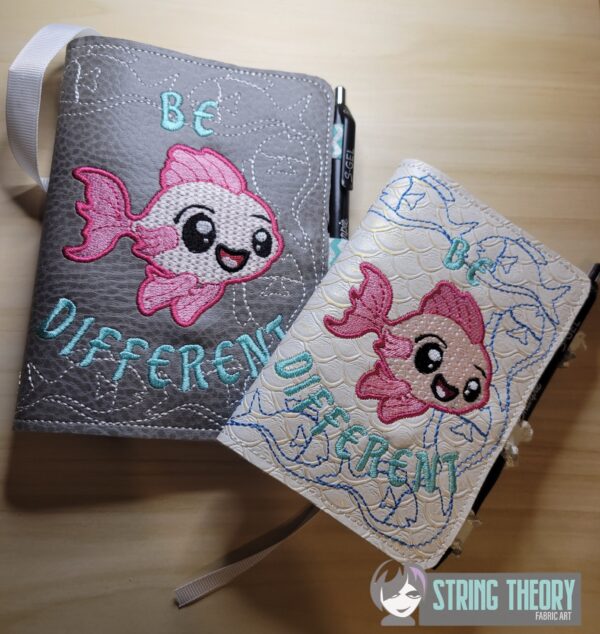 Be Different Notebook Cover ITH in the hoop Digital Download for Machine Embroidery Pattern, Design (5×7, 6×10 Hoop)