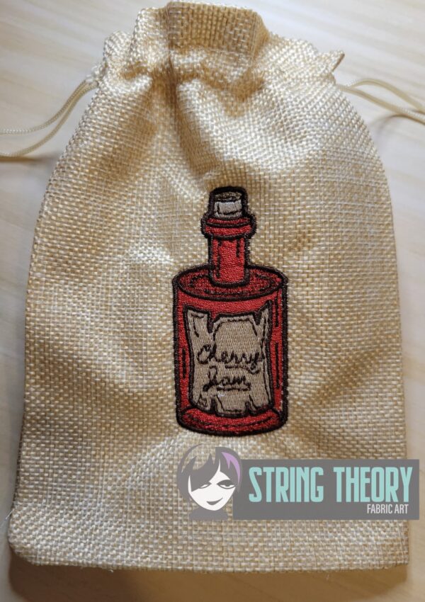 Cottagecore Cherry Jam Digital Download for Machine Embroidery Pattern, Design (4x4 Hoop)