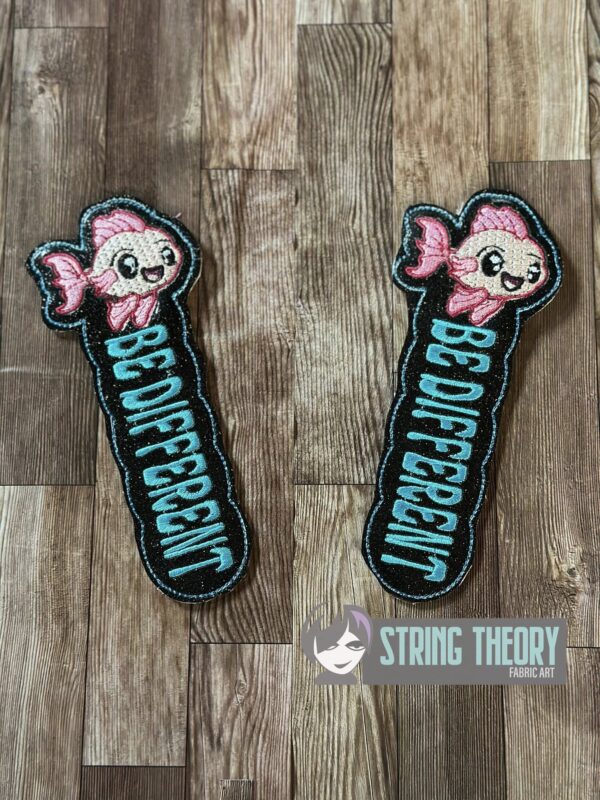 Be Different Bookmark ITH in the hoop Digital Download for Machine Embroidery Pattern, Design ( 2ITH 5x7 Hoop) - Image 2