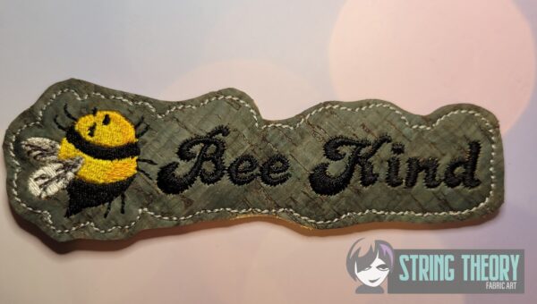 Bee Kind Bookmarks  ITH in the hoop Digital Download for Machine Embroidery Pattern, Design (4×4, 5×7 Hoop) - Image 3