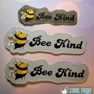 Bee Kind Bookmarks  ITH in the hoop Digital Download for Machine Embroidery Pattern, Design (4×4, 5×7 Hoop)
