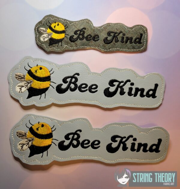 Bee Kind Bookmarks  ITH in the hoop Digital Download for Machine Embroidery Pattern, Design (4×4, 5×7 Hoop)