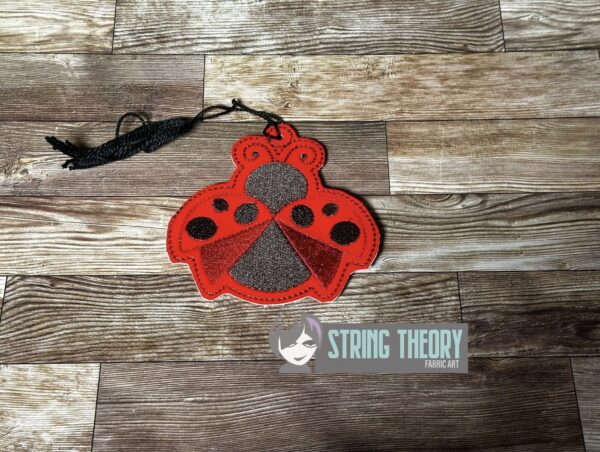Cottagecore Ladybug Bun Cover, fob, patch, Ornament ITH in the hoop Digital Download for Machine Embroidery Pattern, Design (4x4 Hoop) - Image 5
