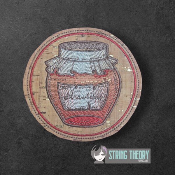 Cottagecore Tea Time Set of Four ITH Coasters in the hoop Digital Download for Machine Embroidery Pattern, Design (4×4 Hoop) - Image 4