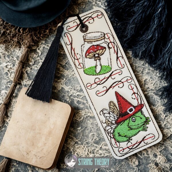 Cottagecore - Mystic Time Bookmark ITH in the hoop Digital Download for Machine Embroidery Pattern, Design ( 2ITH 5x7 Hoop) - Image 3