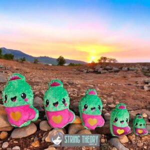Kawaii Cactus #4 Stuffie ITH in the hoop Digital Download for Machine Embroidery Pattern, Design (4×4, 5×7, 6×10, 7×11, 8×12 Hoop)